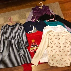 Lot of mostly girls 6-6x tops.